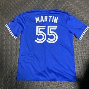 Blue Jay Men's Blue and White Jersey